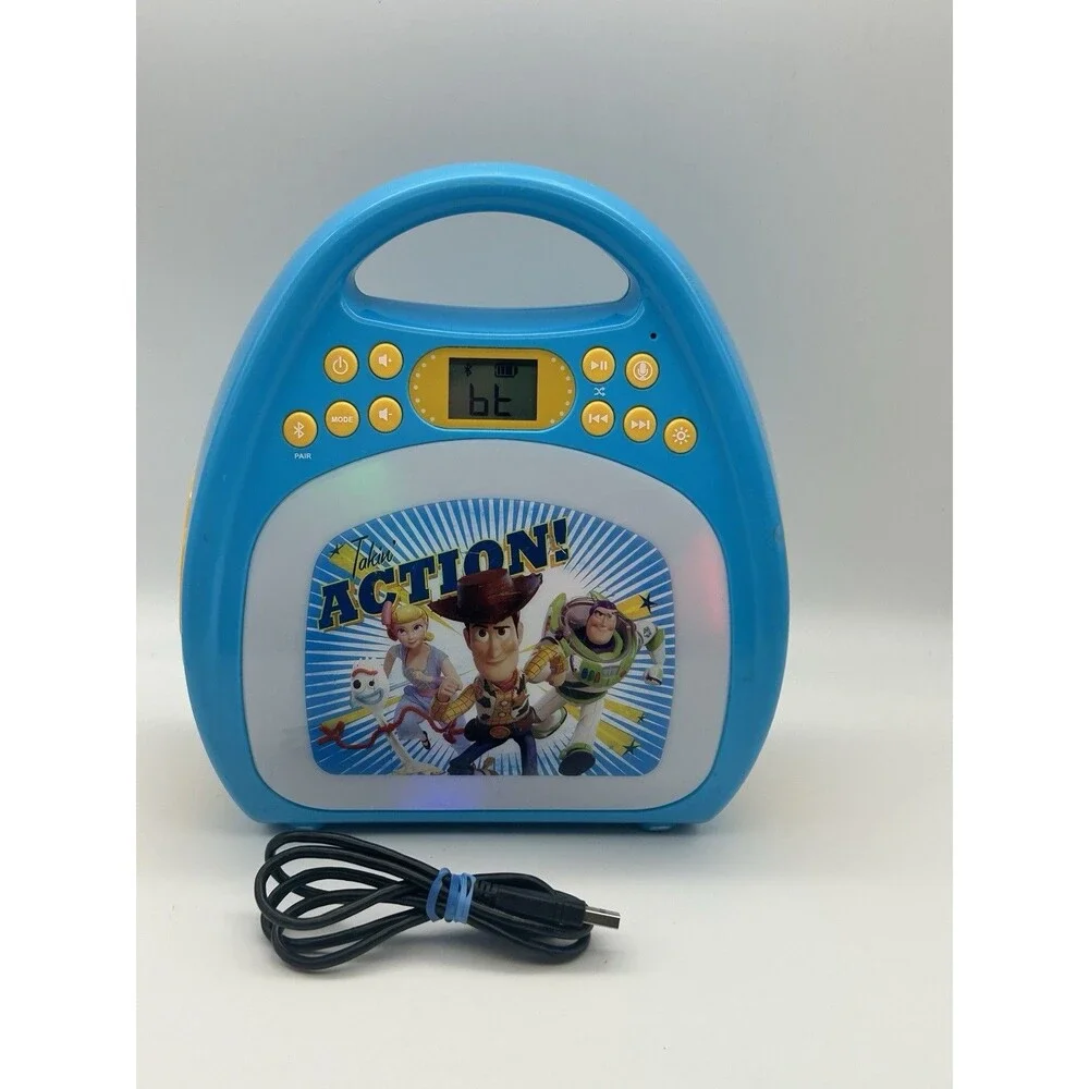 Disney Pixar Toy Story 4 Bluetooth MP3 Karaoke Machine *No Mic* Tested
